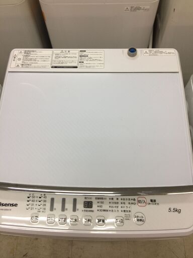 リサイクルショップどりーむ荒田店　1087　洗濯機　ハイセンス　5.5ｋ　新生活応援