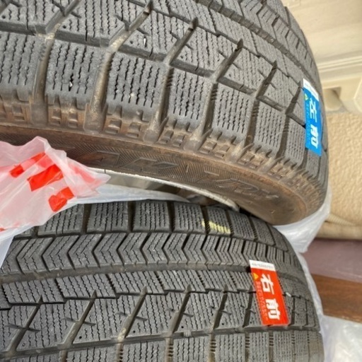 スタッドレスタイヤホイル付き4本　155165R14 R7ZART 14✖️45