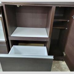 【新生活応援SALE】25,800➡️19,800　モダン風　食器棚　リサイクルショップ宮崎屋住吉店　22.3.13k 新生活応援SALE】25,800➡️19,800 モダン風 食器棚 リサイクル