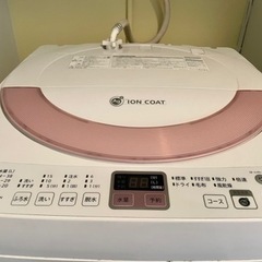 【無料】洗濯機　SHARP