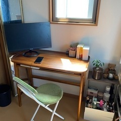 三軒茶屋】アカシア机と椅子、売ります