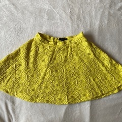 黄色春スカート　お買い物で無料