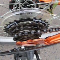 自転車 20インチ 子供用 マウンテンバイク 6段切替 ライト＆カギ付き