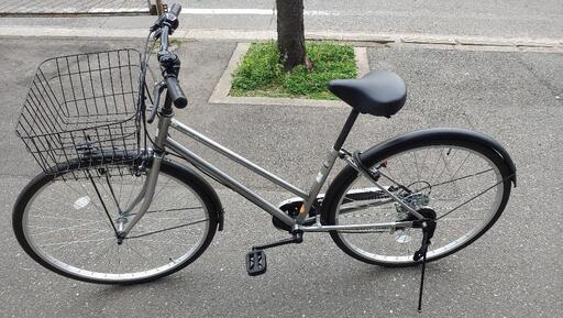 【ほぼ新品】27インチ 6段ギア自転車 シティサイクル