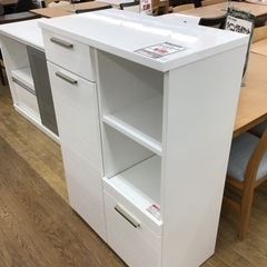 KO-46【ご来店頂ける方限定】ニトリ ソレル80 レンジボード 白