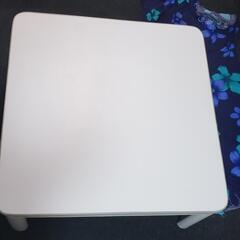 こたつテーブル（正方形）白、アイボリ