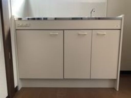 リクシル ミニキッチン 間口121cm 右シンク IHコンロ（1口）/水栓 ※直接引取限定（東京都八王子市） OTNT030507-1xxx3