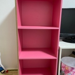 3段ボックス ピンク