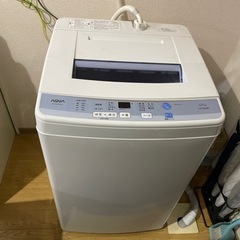 【中古】AQUA洗濯機6.0kg(6年間使用)