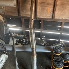 【値下げ】シムス？Syms？中間ストレートマフラー スバル インプレッサ WRX STI GC8 