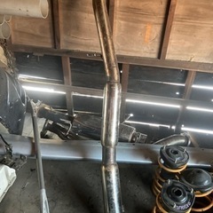 【値下げ】シムス？Syms？中間ストレートマフラー スバル インプレッサ WRX STI GC8 