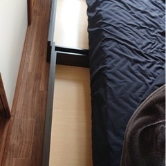 【値下げ】ニトリ　クイーンサイズベッドフレーム＋マットレス