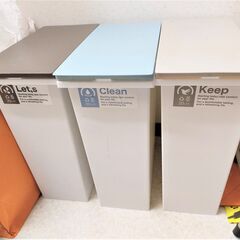 【3月30日まで】3個組分別ゴミ箱 20L 日本製 フタ付き