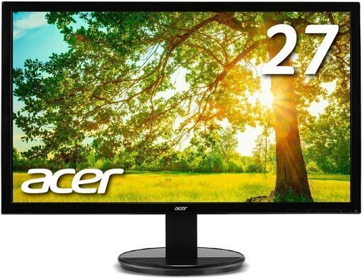 【同型モニタ2枚セット】Acer 27インチ ディスプレイ K272HLEbmidx スピーカー内蔵
