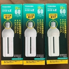 東芝　電球型蛍光ランプ　ネオボールZ  3個セット