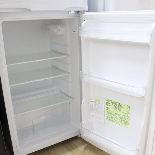 店077)アイリスオーヤマ 冷凍冷蔵庫 118L AF118-W ホワイト 2ドア 右開きタイプ 118L 2020年製 高年式 - 家電