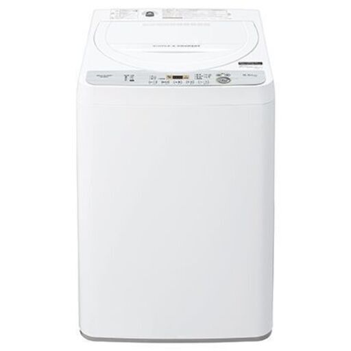 081)SHARP 全自動洗濯機 ES-GE5C 5.5kg 2019年製 ホワイト シャープ
