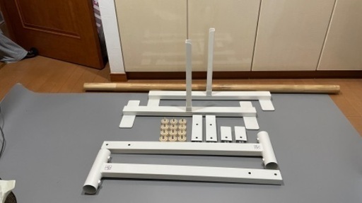 その他 一人用 高さ切替式バースタンドセット バニラ 1．5m