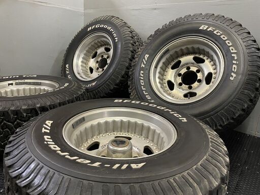 【BF Goodrich All-Terrain T/A KO 33X12.50R 16.5LT】夏タイヤ【CENTER LINE 16.5インチ 9.75J6HPCD139.7-45】バリ溝　(TH567)クレジットカード QRコード決済可能