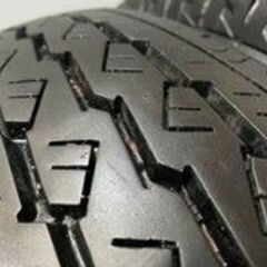 【BS V600 195/80R15 107/105L LT】夏タイヤ【トヨタ 200系ハイエース 純正ホイール 15インチ 6J6HPCD139.7+35】2021年製 バリ溝　(VTN564)クレジットカード QRコード決済可能