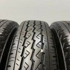 【BS V600 195/80R15 107/105L LT】夏タイヤ【トヨタ 200系ハイエース 純正ホイール 15インチ 6J6HPCD139.7+35】2021年製 バリ溝　(VTN564)クレジットカード QRコード決済可能