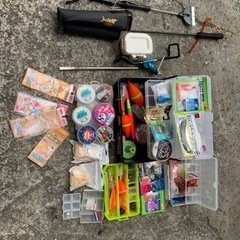 釣具竿クーラーボックス玉網