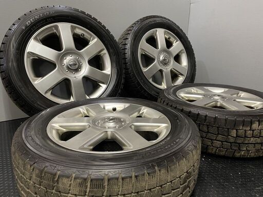 日産 E51エルグランド 純正ホイール スタッドレスタイヤ付4本セット　最終価格 DUNLOP WM01 215/60R17】スタッドレス【日産 E51 エルグランド 純正
