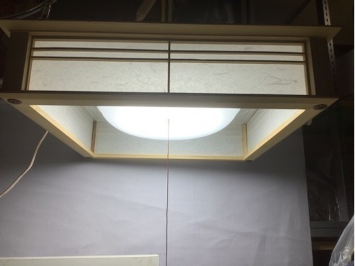 中古　LED   和風　和室　ペンダント　照明　障子