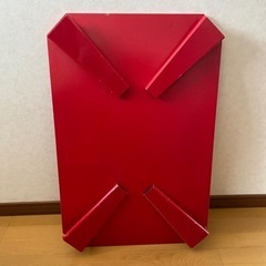 折り畳みテーブル　赤
