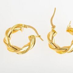 750YG デザインピアス 品番p21-141