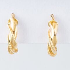 750YG デザインピアス 品番p21-141