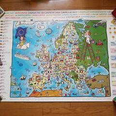 子供向けEUの地図ポスター(古い)