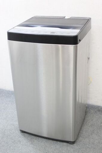 ハイアール アーバンカフェ ステンレス 全自動洗濯機 5.5㎏ JW-XP2C55F 2021年製 Haier  中古家電 店頭引取歓迎 R5524)