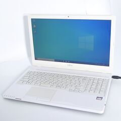 新品高速SSD WiFi有 ノートパソコン 15.6型 富士通 AH30/B1 中古良品 AMD 8GB DVDマルチ 無線 Bluetooth webカメラ Windows10 Office 新品高速SSD WiFi有 ノートパソコン 15.6型 富士通 AH30/B1 中古良品
