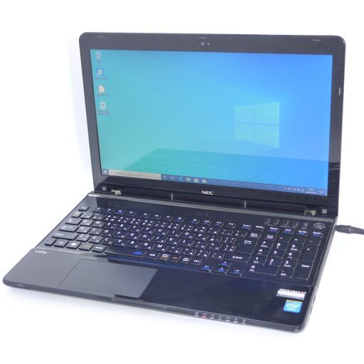 Wi-Fi有 ノートパソコン 中古美品 NEC PC-LS150NSB 15.6型 Celeron 4GB 大容量HDD-750GB DVDマルチ 無線 webカメラ Windows10 Office