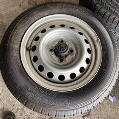 🌞155/80R14⭐2021年！バン、小型トラック用！バリ山！美品！DUNLOP製トヨタ純正スチール付サマータイヤ入荷しました🌞