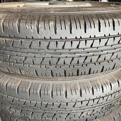 🌞155/80R14⭐2021年！バン、小型トラック用！バリ山！美品！DUNLOP製トヨタ純正スチール付サマータイヤ入荷しました🌞