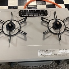 【リサイクルサービス八光　田上店　配達・設置OK】リンナイ　ガステーブル・ガスコンロ　[2口/右強火]  KG34NBER　クリームベージュ 　LPガス　グリル未使用　2020年製