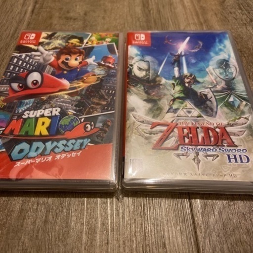 switch スーパーマリオオデッセイ ゼルダの伝説スカイウォードソード セット 値下げ交渉致します