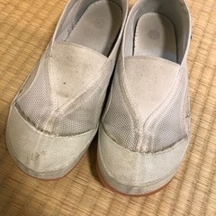 【無料】体育館シューズ　上靴　22㎝　記名あり　ハミングミントシ...
