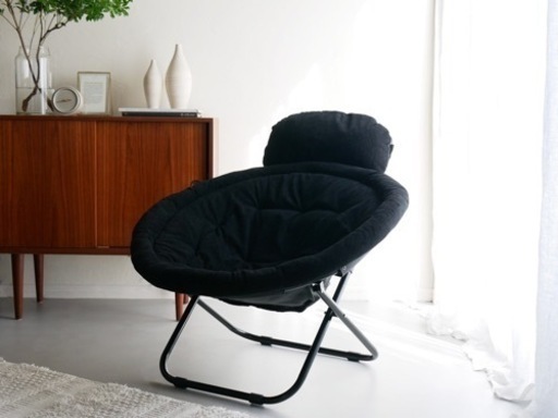 Hinata Life】 2way フォールディングチェア チャコールブラック