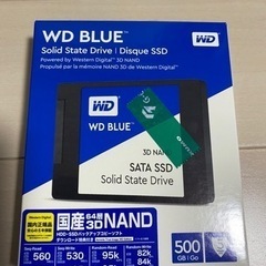 【SSD】WD SATA SSD 500GB(未使用・購入当日）