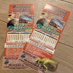 東武動物公園　入園券✖️2枚　2022年3月末まで