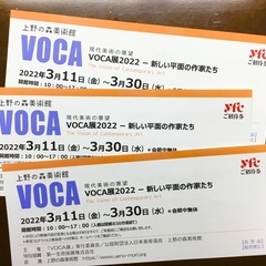 VOCA展 2022 ♡ 新しい平面の作家たち ♡ 上野の森美術館３枚