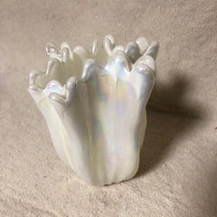 クラタクラフトグラス　パール　オーロラ　花瓶