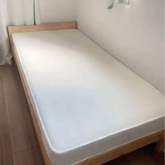 【ネット決済・配送可】無印良品　パイン材ベッド