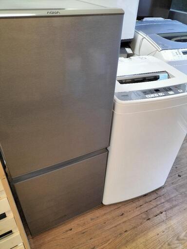 只今、商談中となっております。No５１ アクア　AQR-E13J（S）2ドア冷蔵庫　126L　2020年製・アクア AQW-S60H 全自動洗濯機 6.0K 2020年製　 2点セット！！