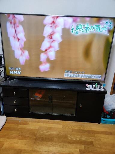 55インチ4KTV、録画用外付HDD、テレビ台セット