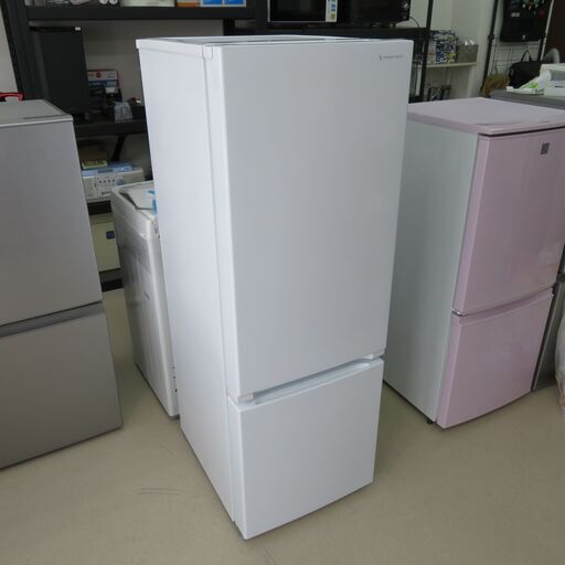 2021年製 ヤマダセレクト 179L 2ドア冷蔵庫 ホワイト YRZ-F17H1 │江別市のリサイクルショップドロップ