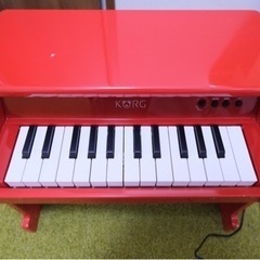 25鍵ミニピアノ KORG tiny PIANO タイニーピアノ 赤色